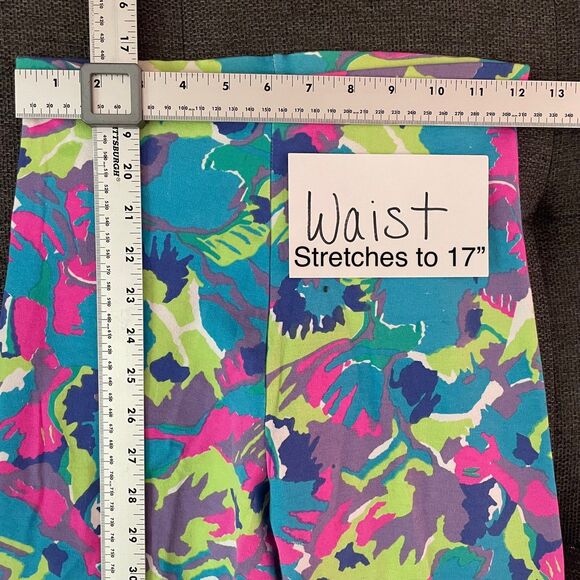 Vintage Jacques Moret 80s Neon Capri Leggings & Top Set Exercise Dance Party - Picture 8 of 11